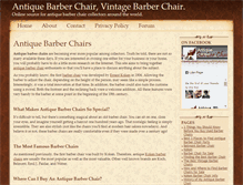Tablet Screenshot of antiquebarberchairs.org